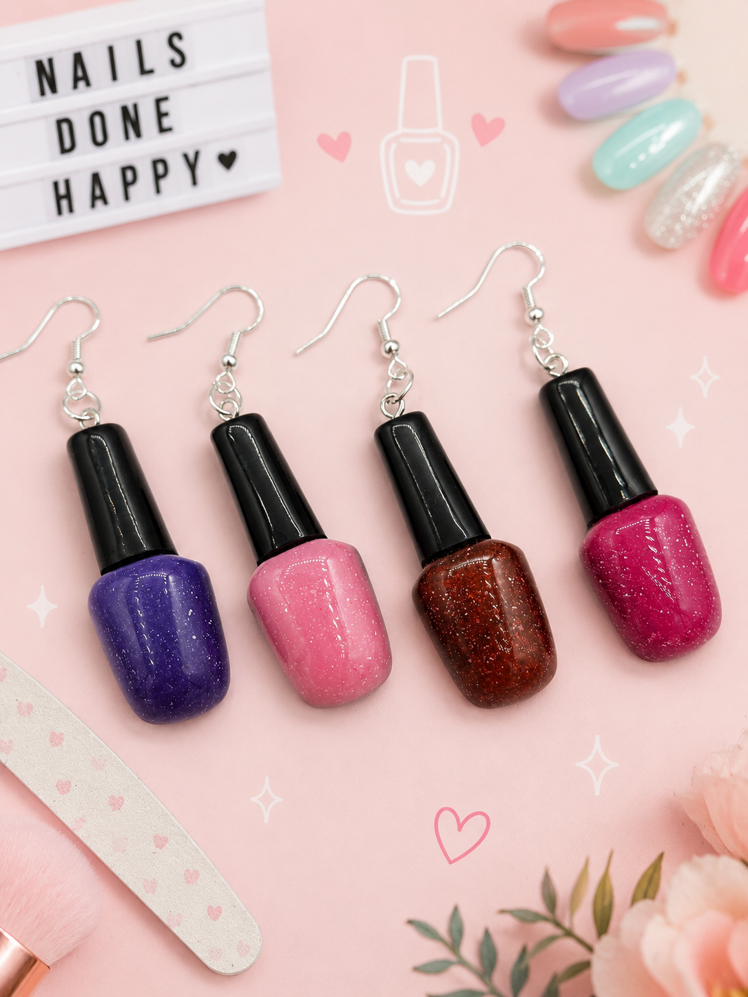 Nail Polish Earrings