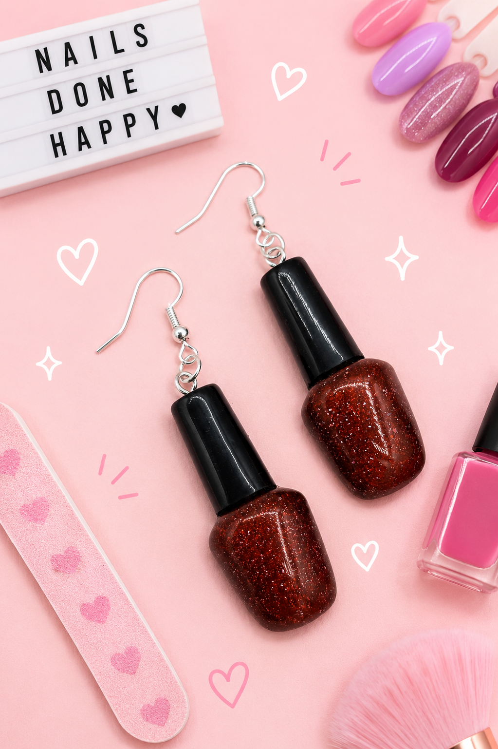 Nail Polish Earrings