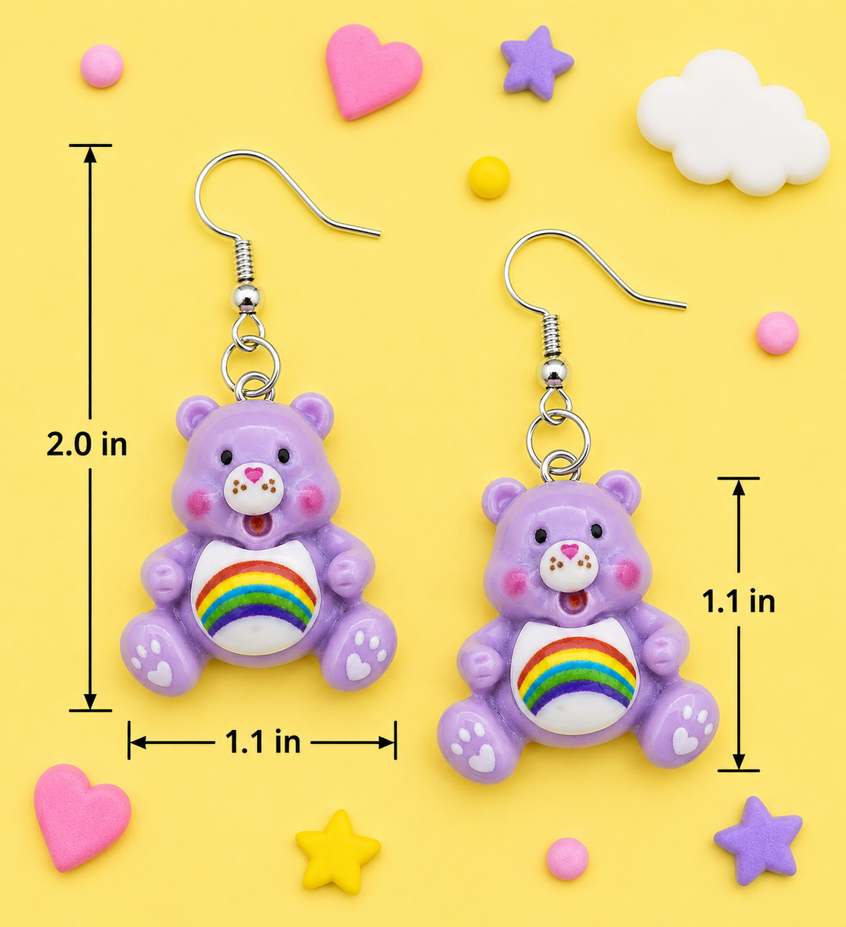 Cute Retro Bear Earrings