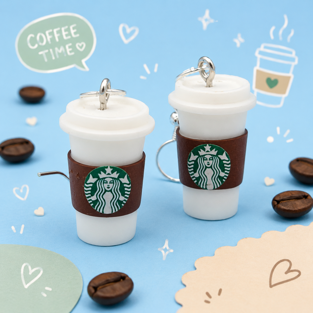 Coffee To-Go Cup Earrings