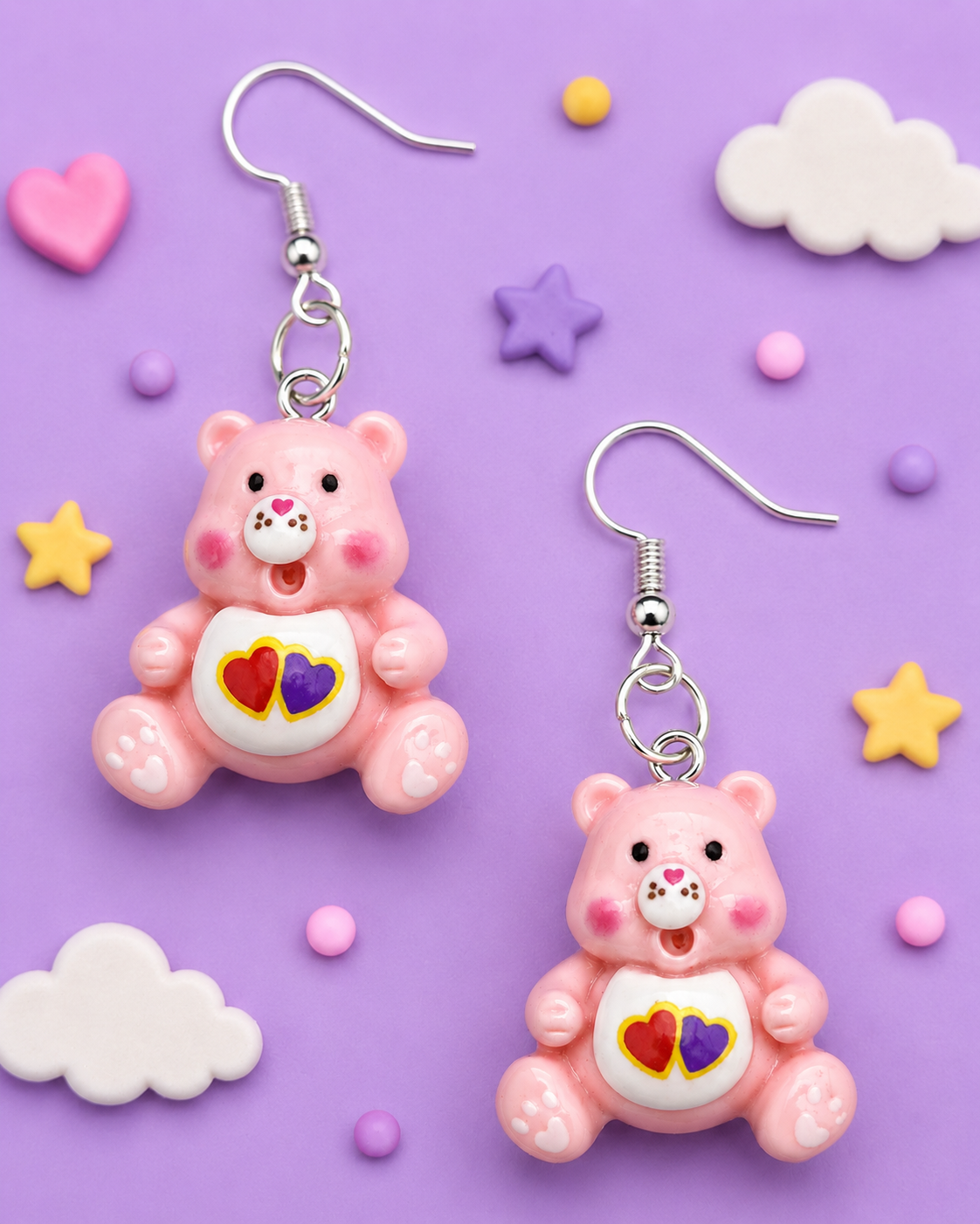 Cute Retro Bear Earrings