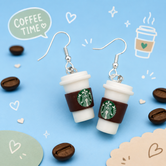 Coffee To-Go Cup Earrings