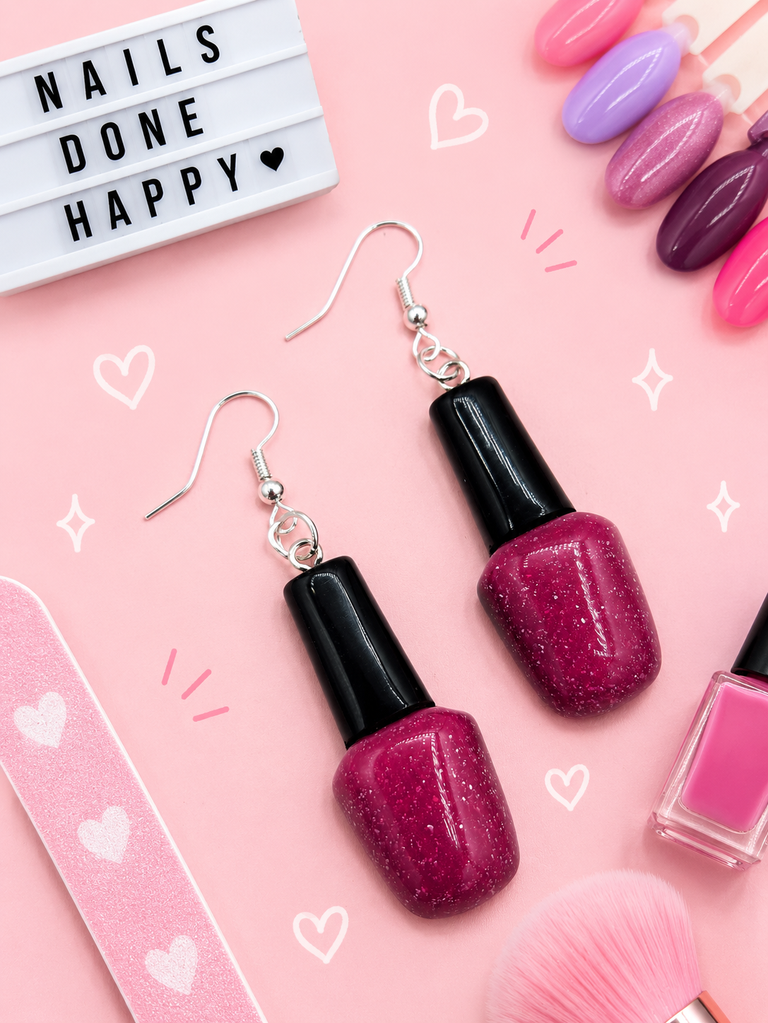Nail Polish Earrings