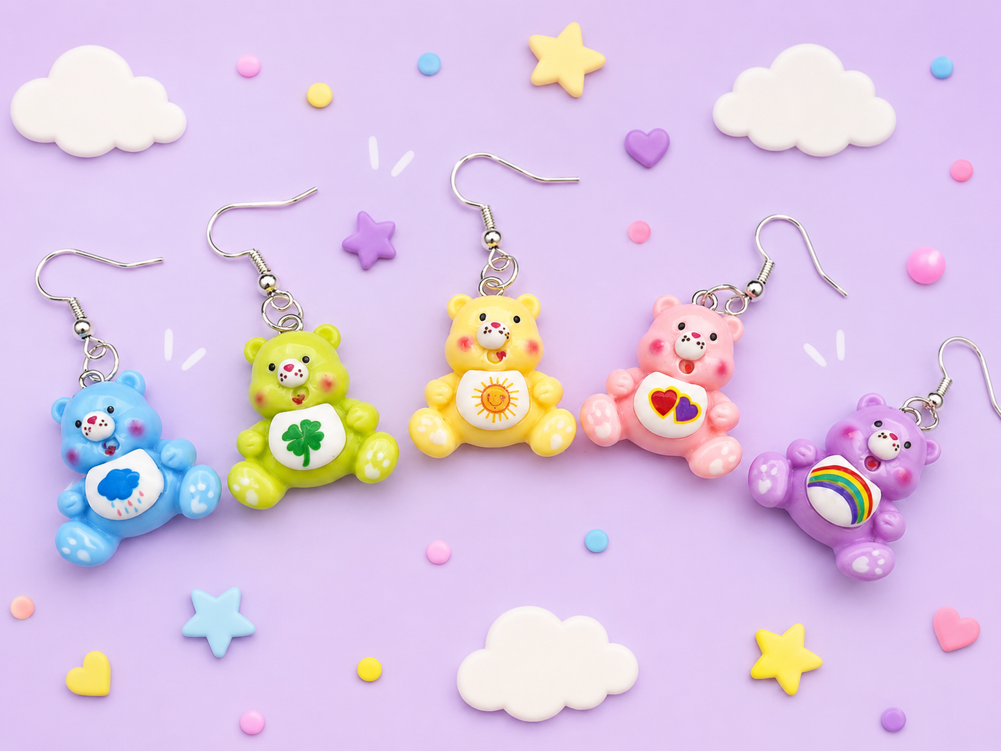 Cute Retro Bear Earrings