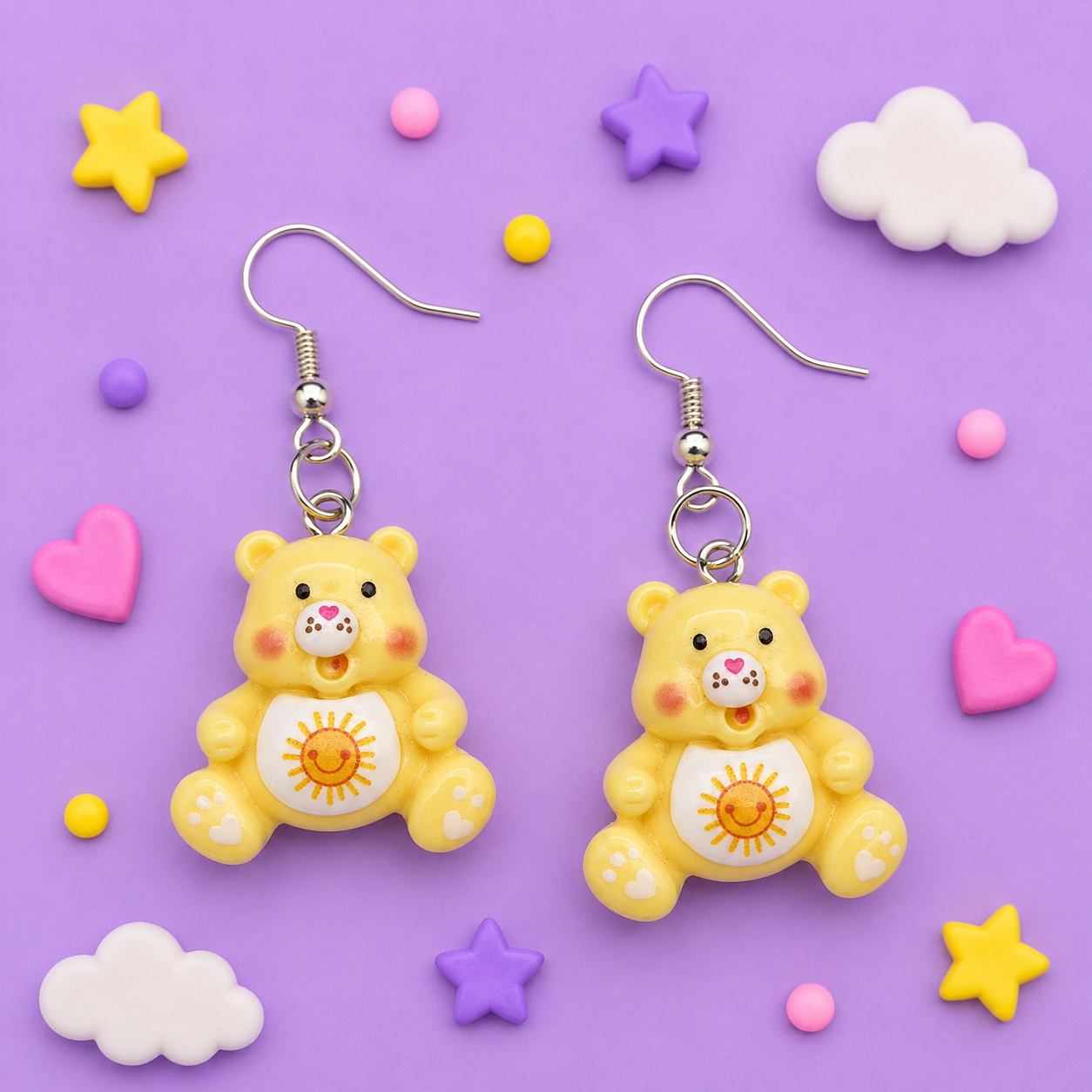 Cute Retro Bear Earrings