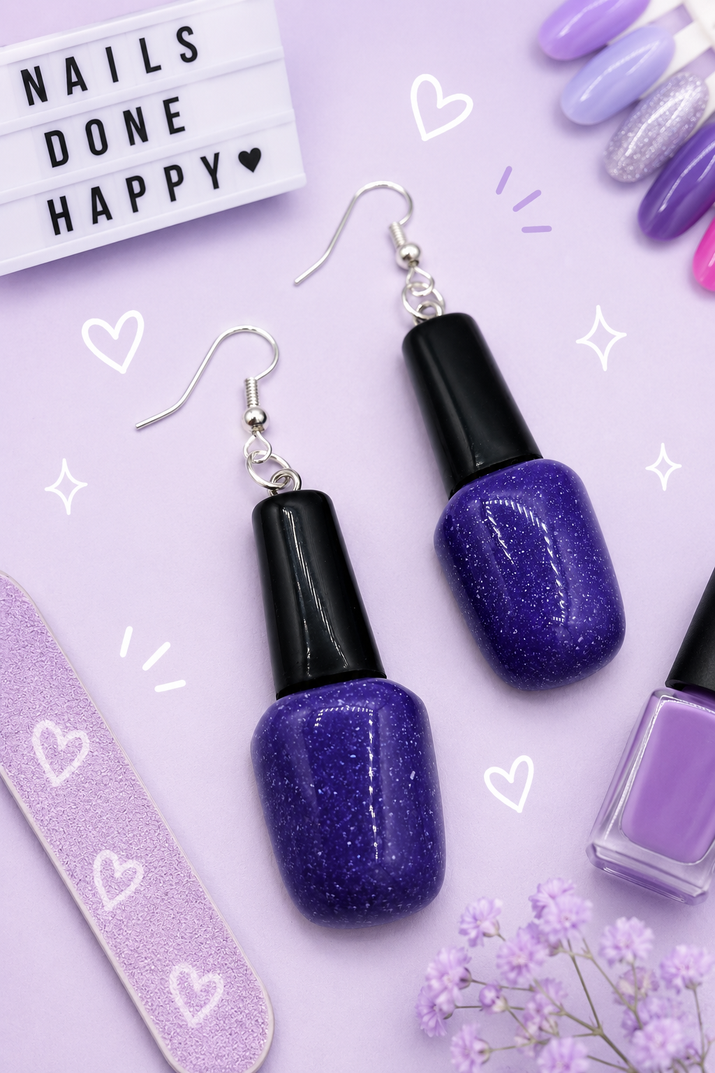 Nail Polish Earrings