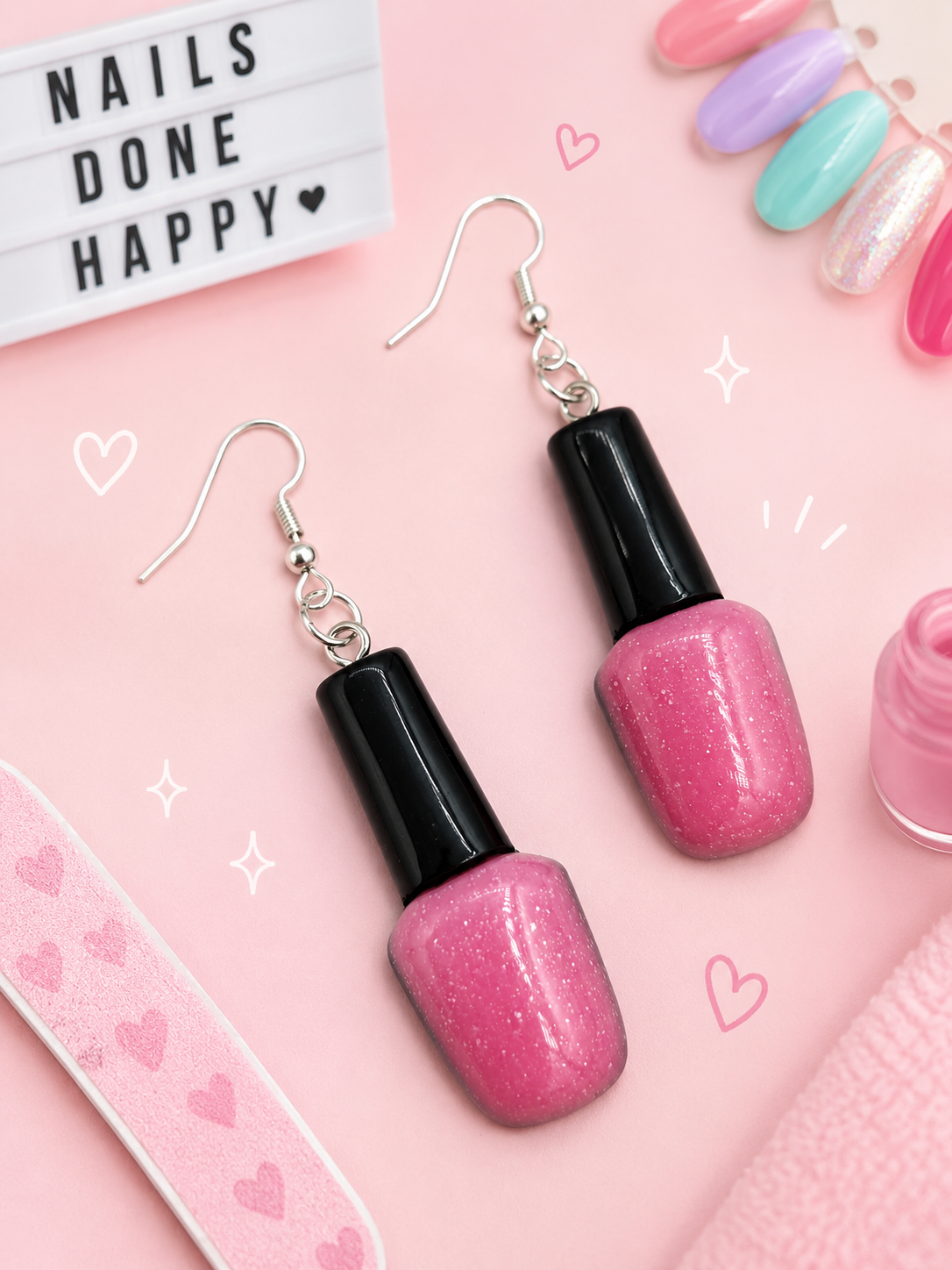 Nail Polish Earrings