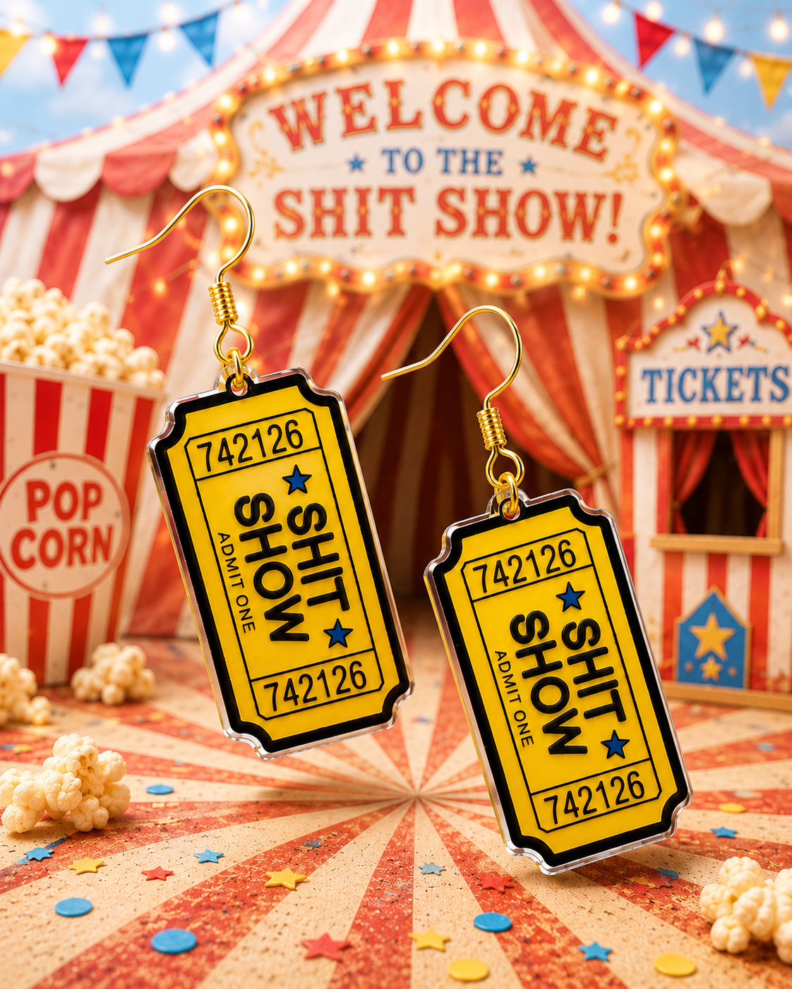 Funny Shit Show Earrings