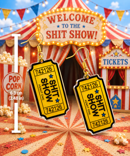 Funny Shit Show Earrings