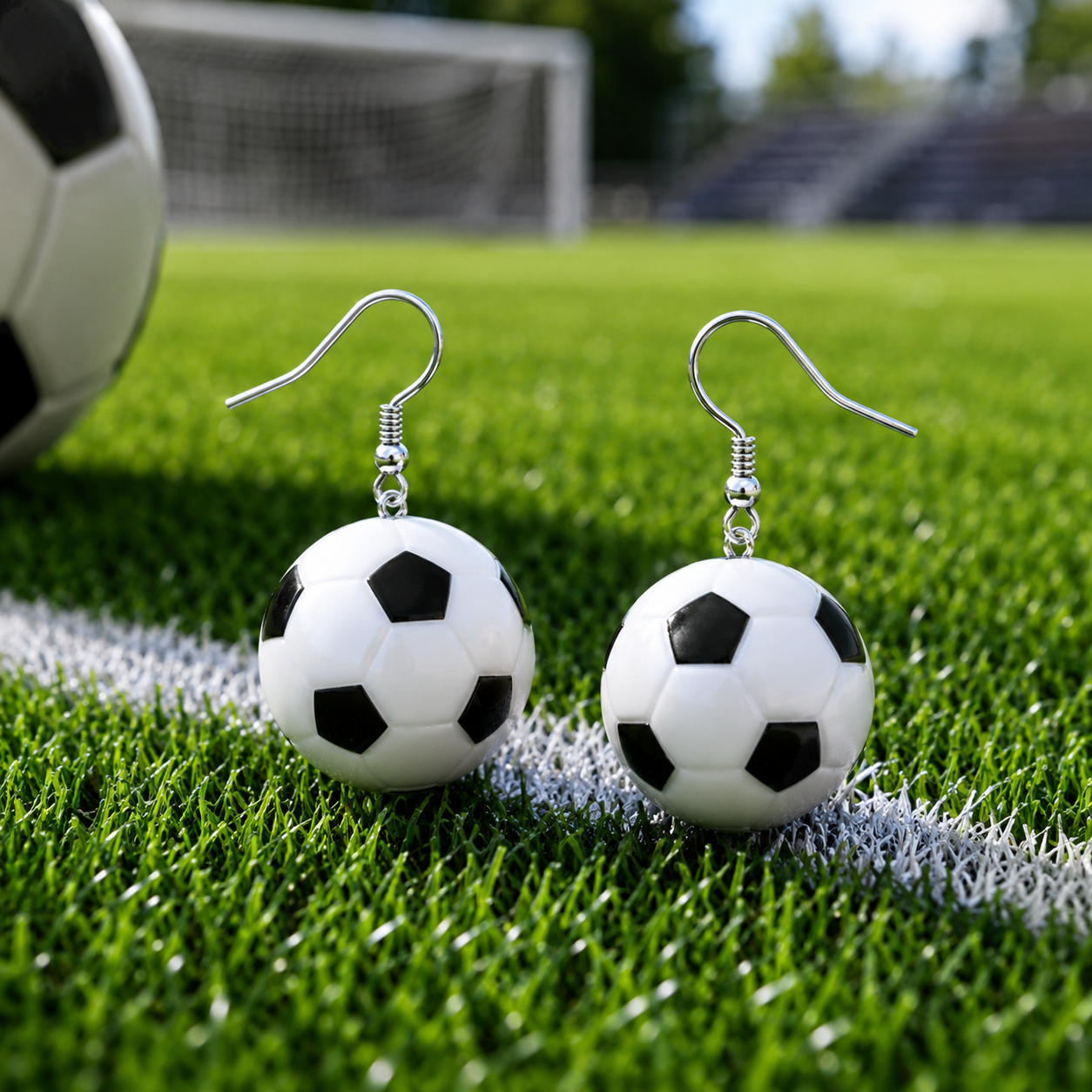 Soccer Ball Earrings – Cute Soccer Mom Earrings
